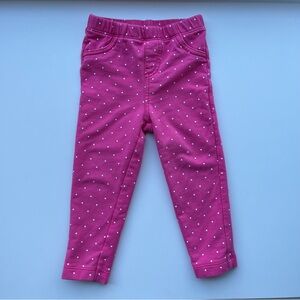 3/$10 CARTERS Toddler girl pants 18m
